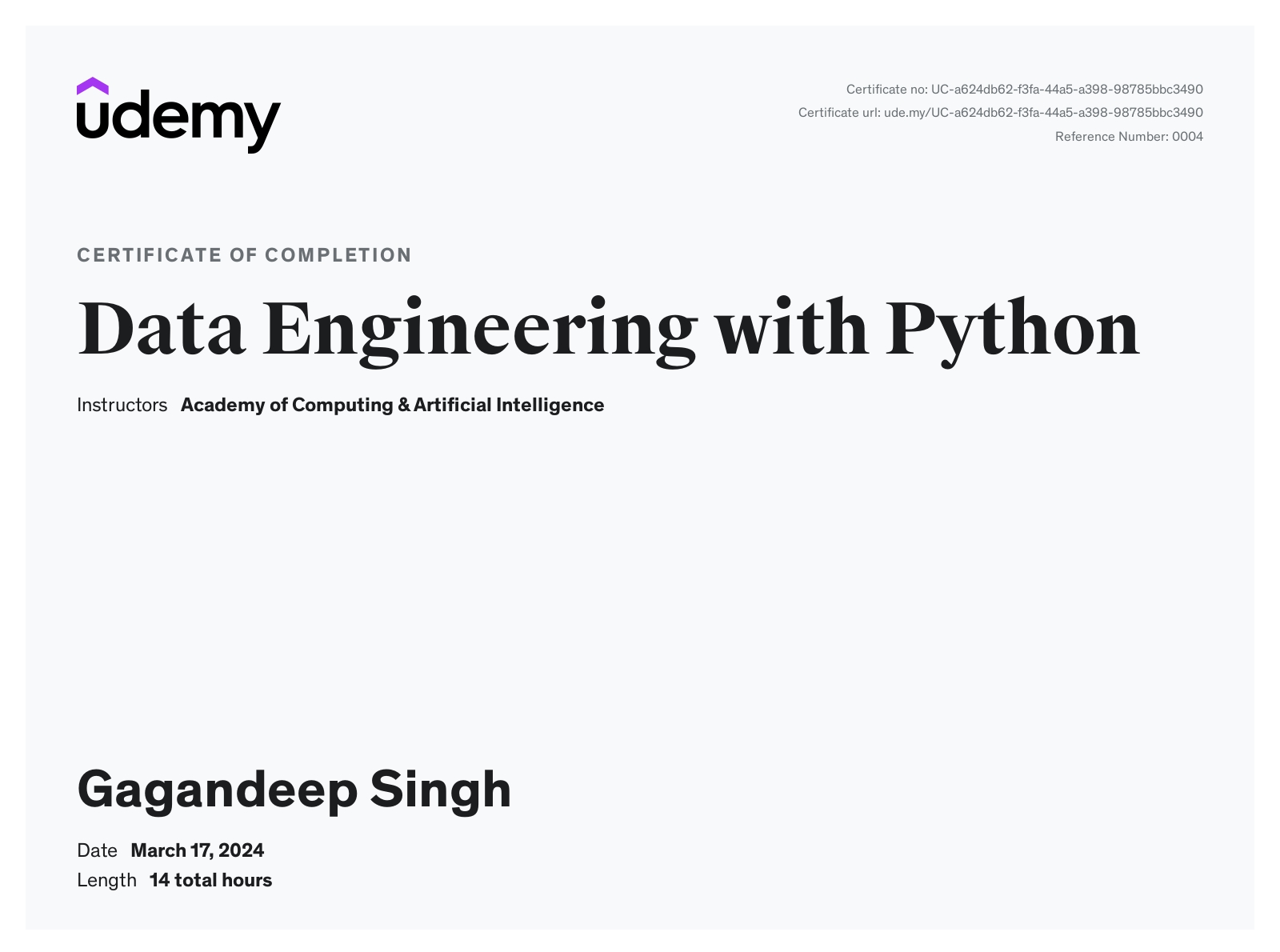 Gagandeep Singh Thethi - GCP Data Engineer | PDE | LinkedIn