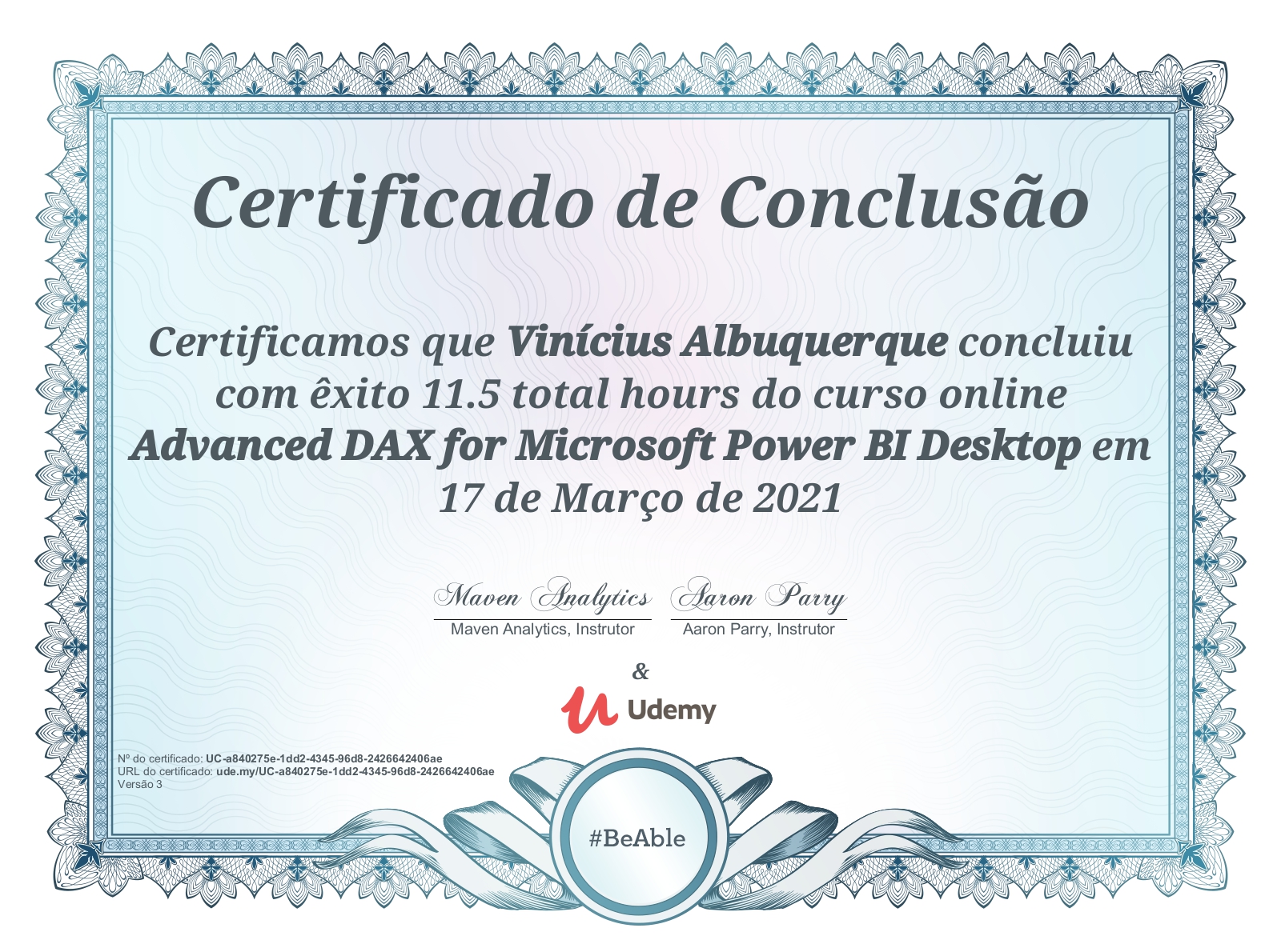 Vinícius Albuquerque - Senior Data Analyst | Cloud Analytics | Power BI ...