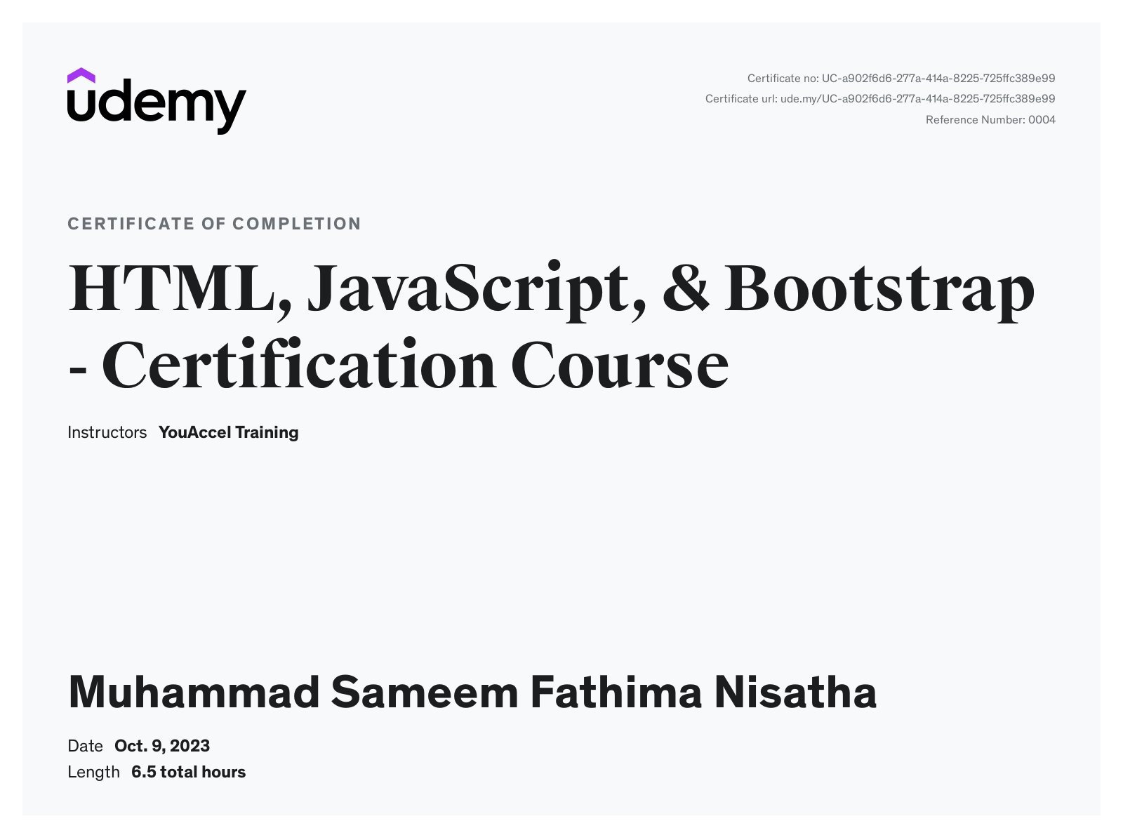 Fathima Nisatha - Web Developer - OctaNet Services Pvt Ltd. | LinkedIn