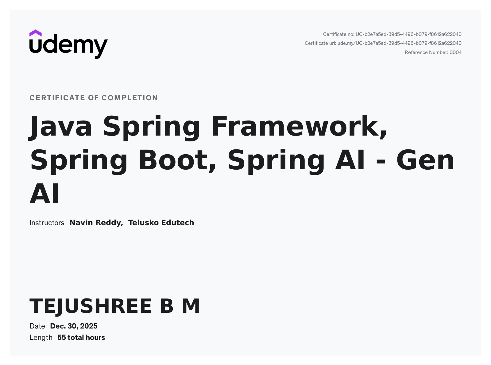 Tejushree B M - Java · Python · Spring Boot | Full Stack Web ...