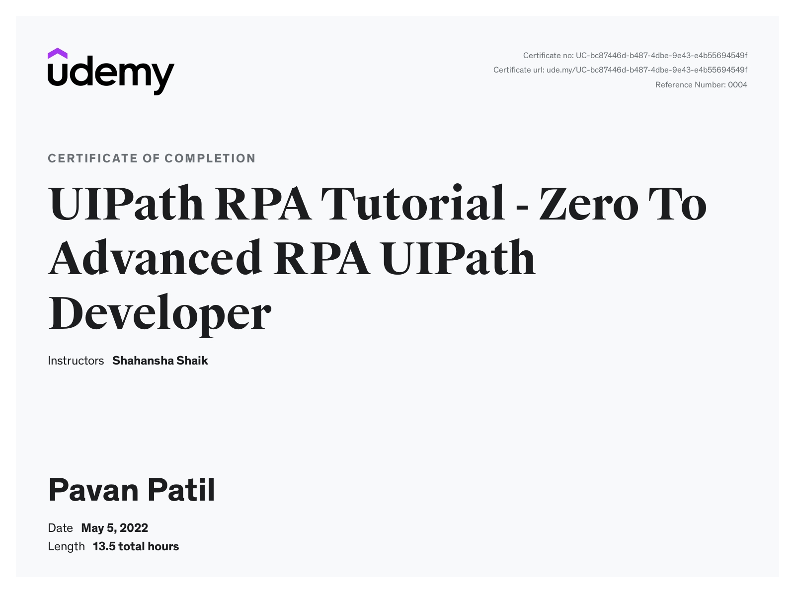 Pavan Patil - RPA Developer || Web Developer || RE-Framework || Web ...