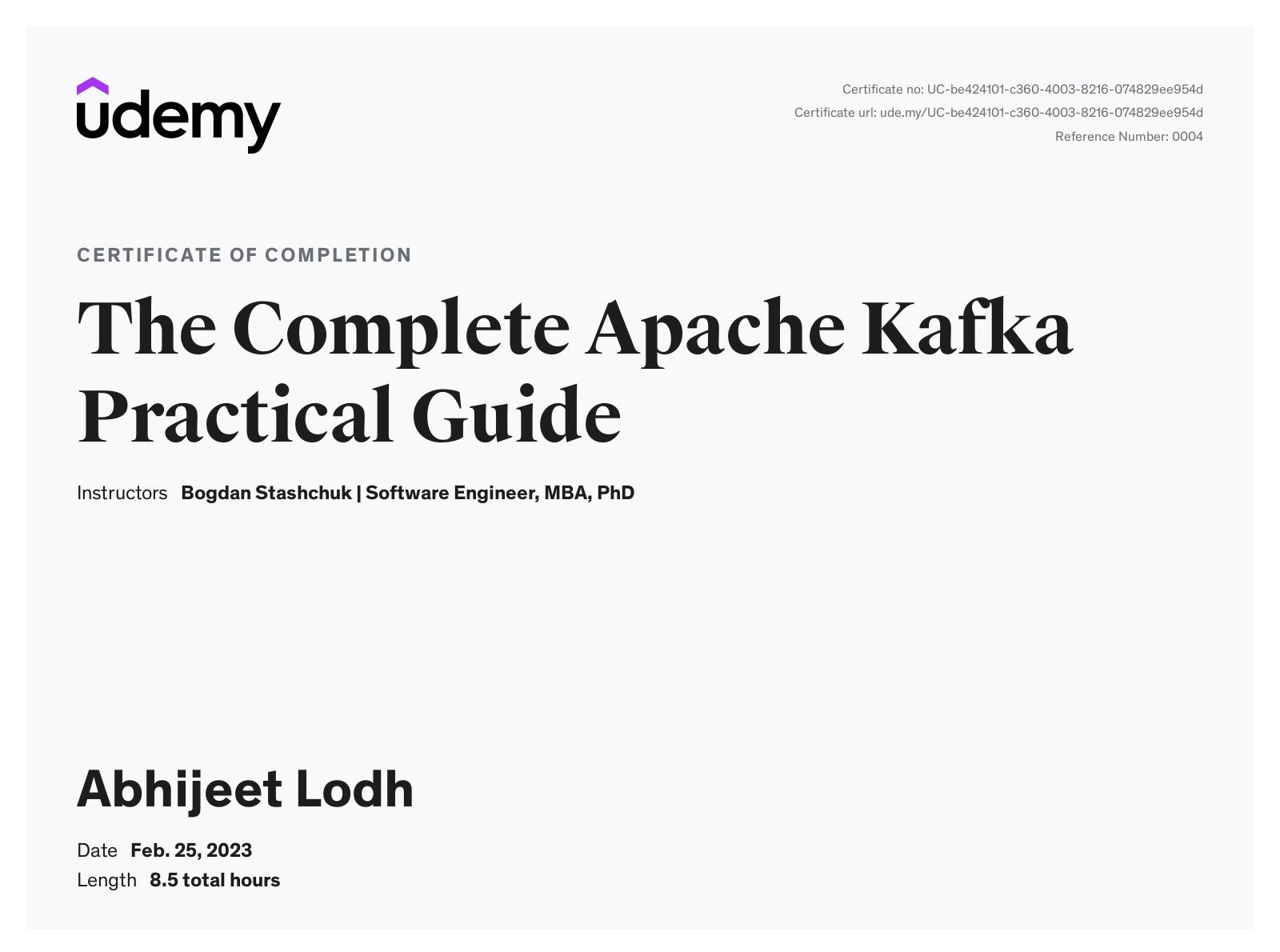 Kafka Guide