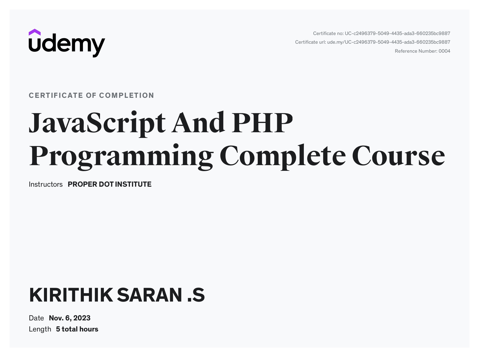 Kirithik Saran Selvaraj - Software Developer | Java | React.js | Node ...