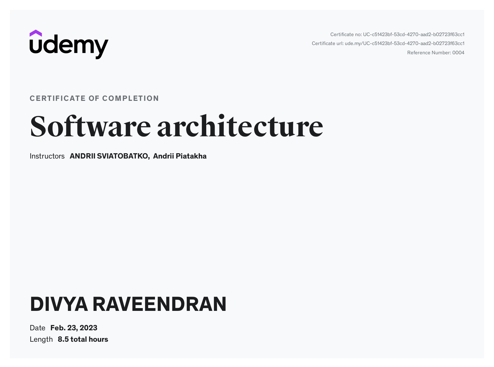 Software architecture