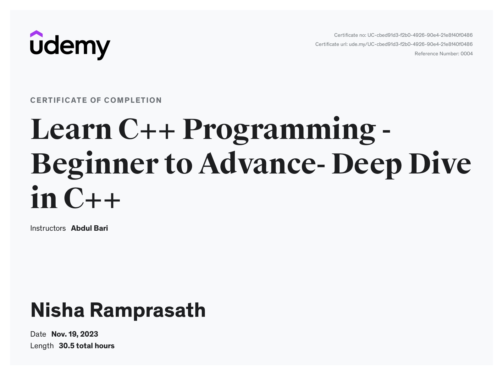 completed an intensive course in java, c++, andphp on... Nisha Ramprasath - AI Developer | LLMs & Machine Learning | Building ...