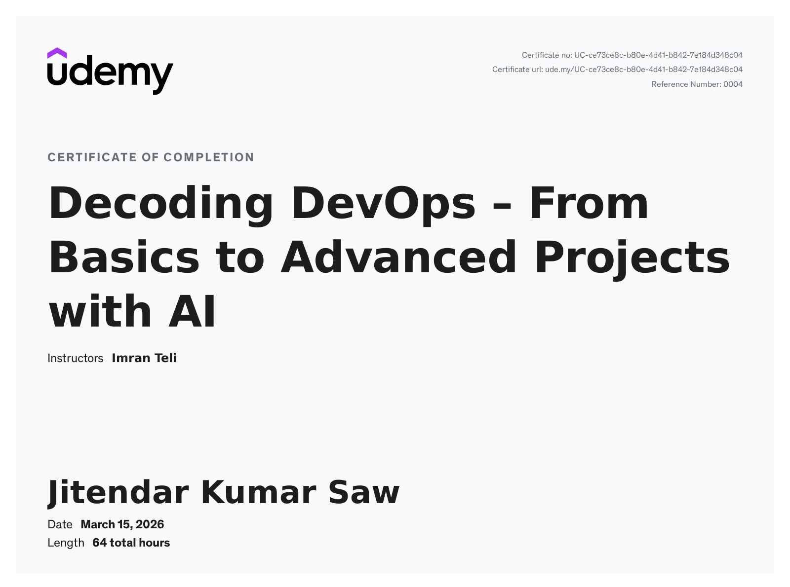 Jitendar Kumar Saw - Aspiring DevOps Engineer | CI/CD Automation ...