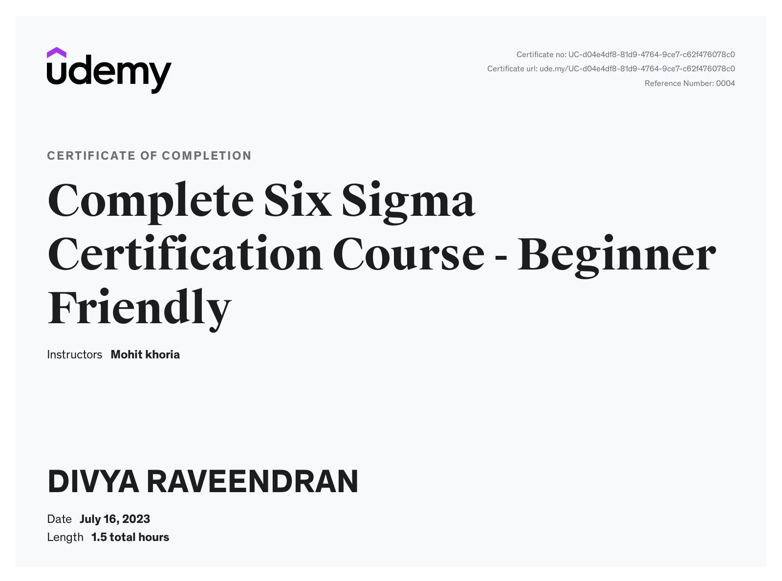 Complete Six Sigma Certification Course - Beginner Friendly