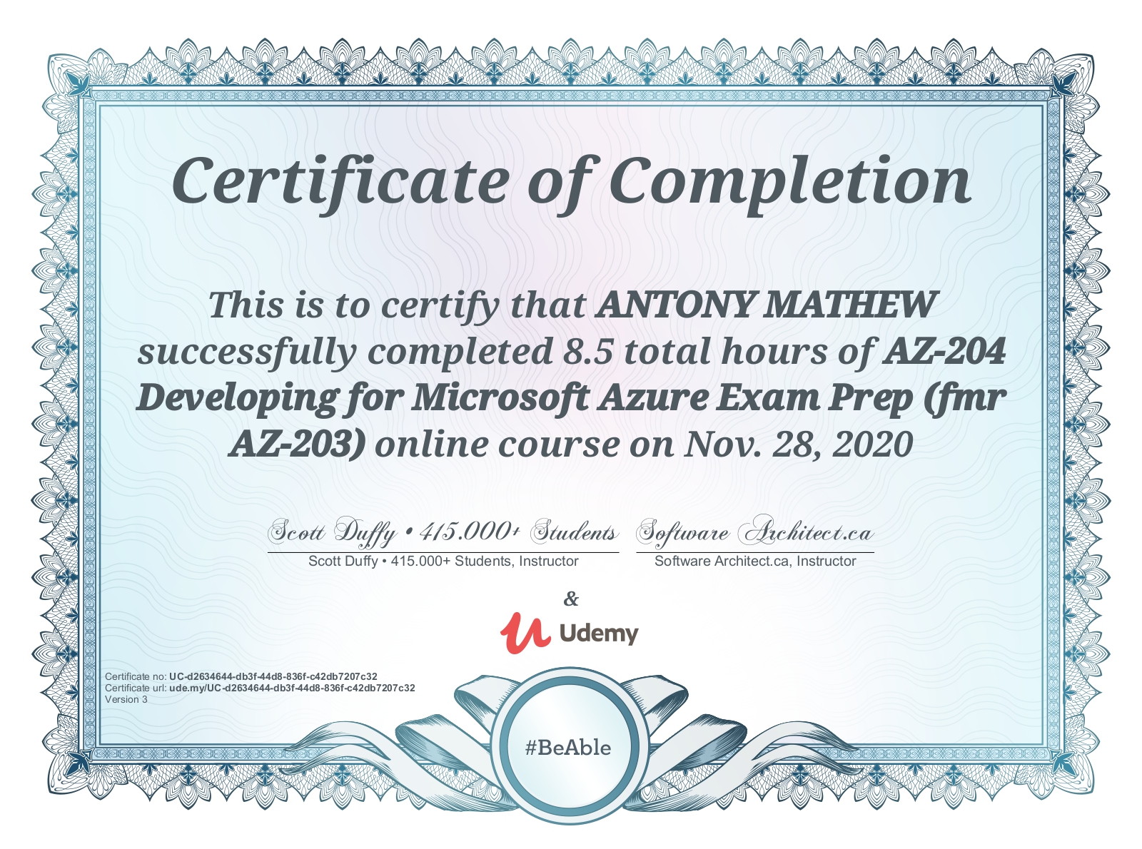 ANTONY M. - Senior .NET Architect | Clean Architecture · CQRS · Cloud ...