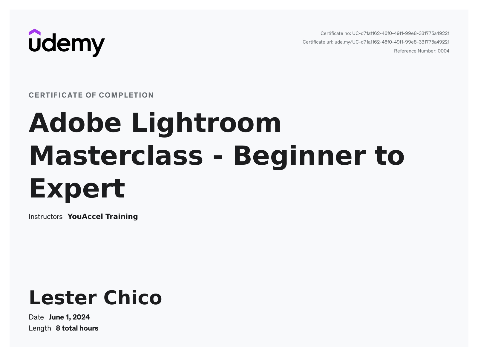 Adobe Lightroom Masterclass - Beginner to Expert Certificate Preview