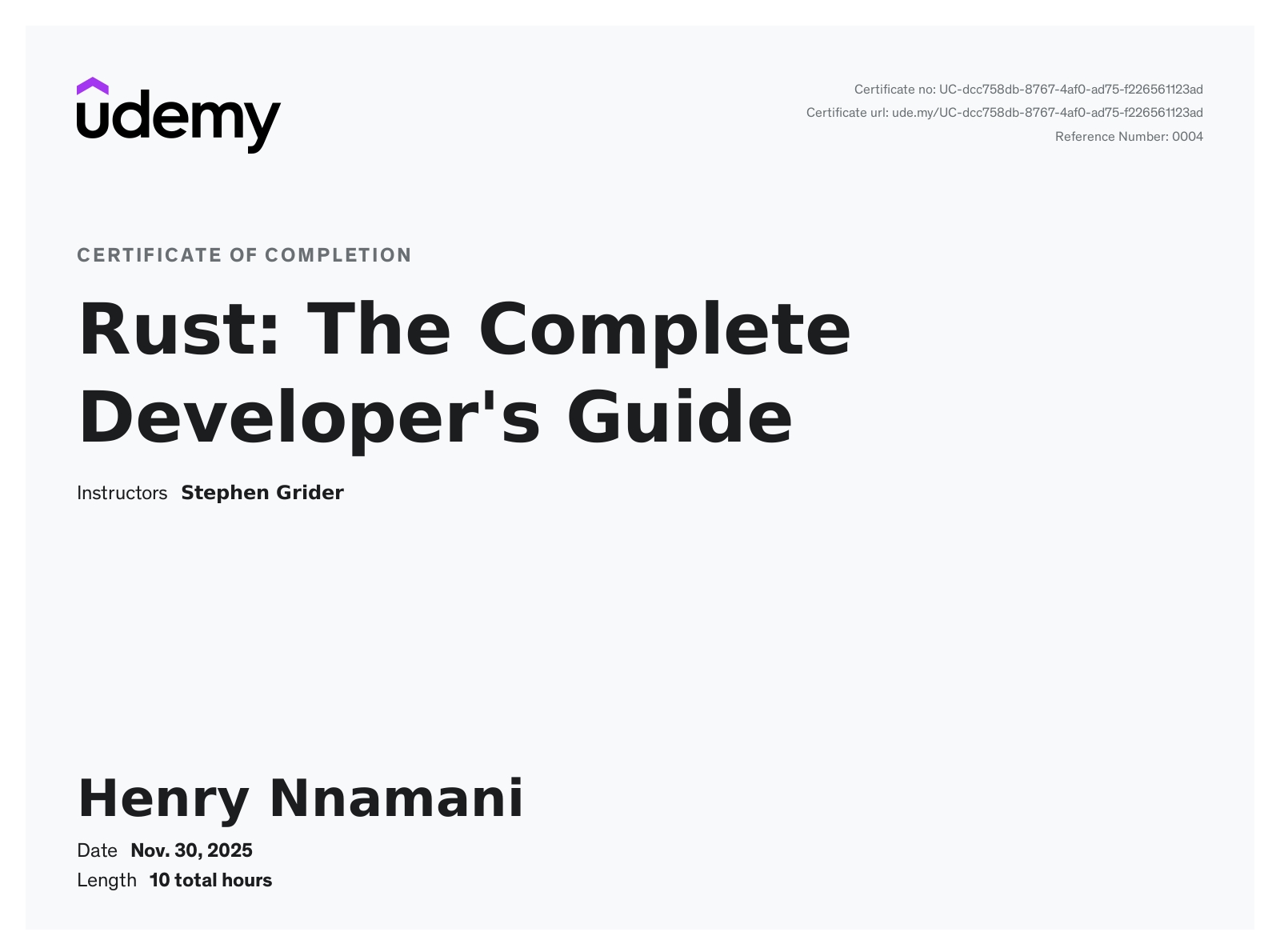 Rust: The Complete Developer's Guide