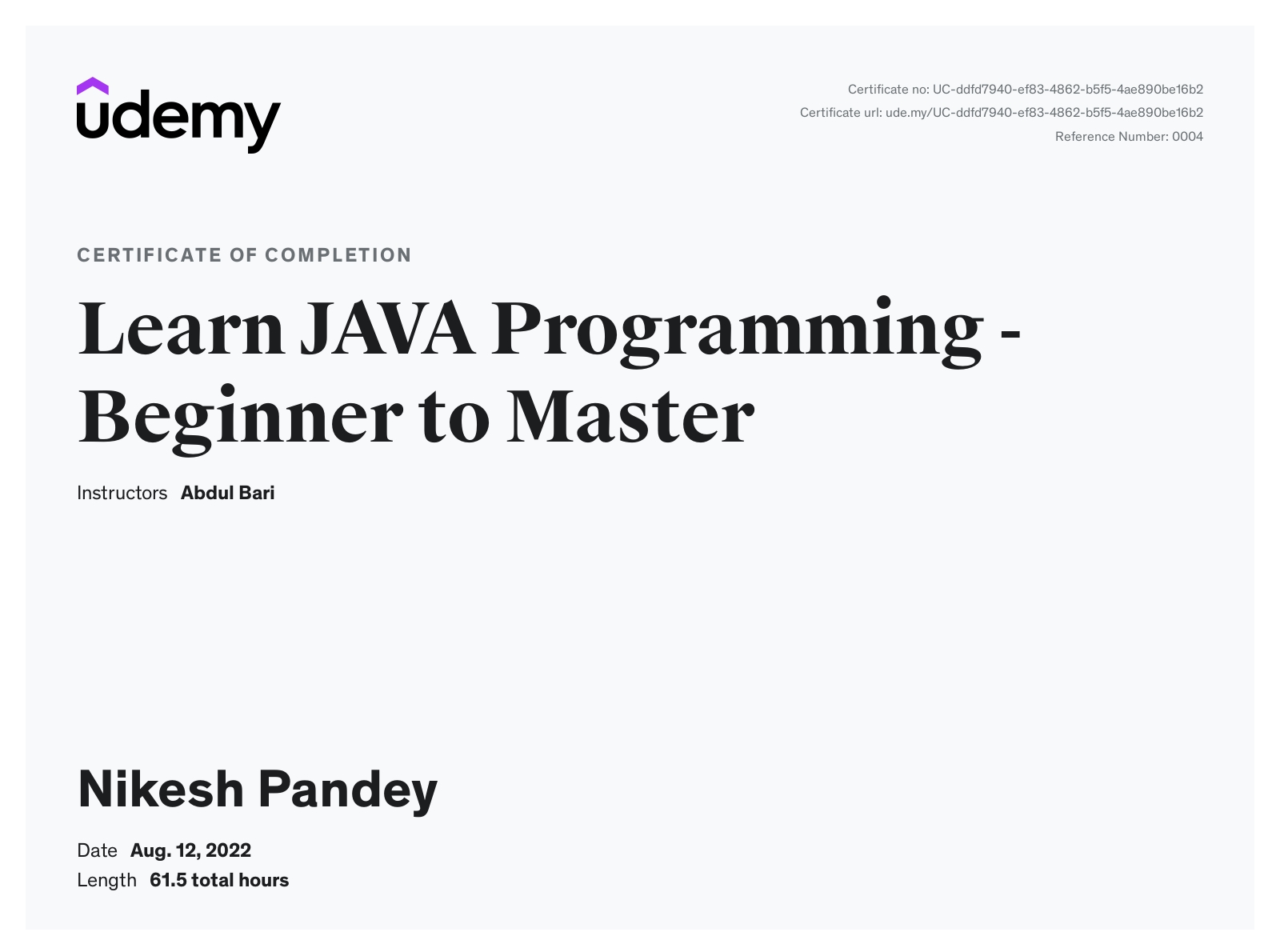 Nikesh Pandey - Java full Stack Developer | Java | SpringBoot ...