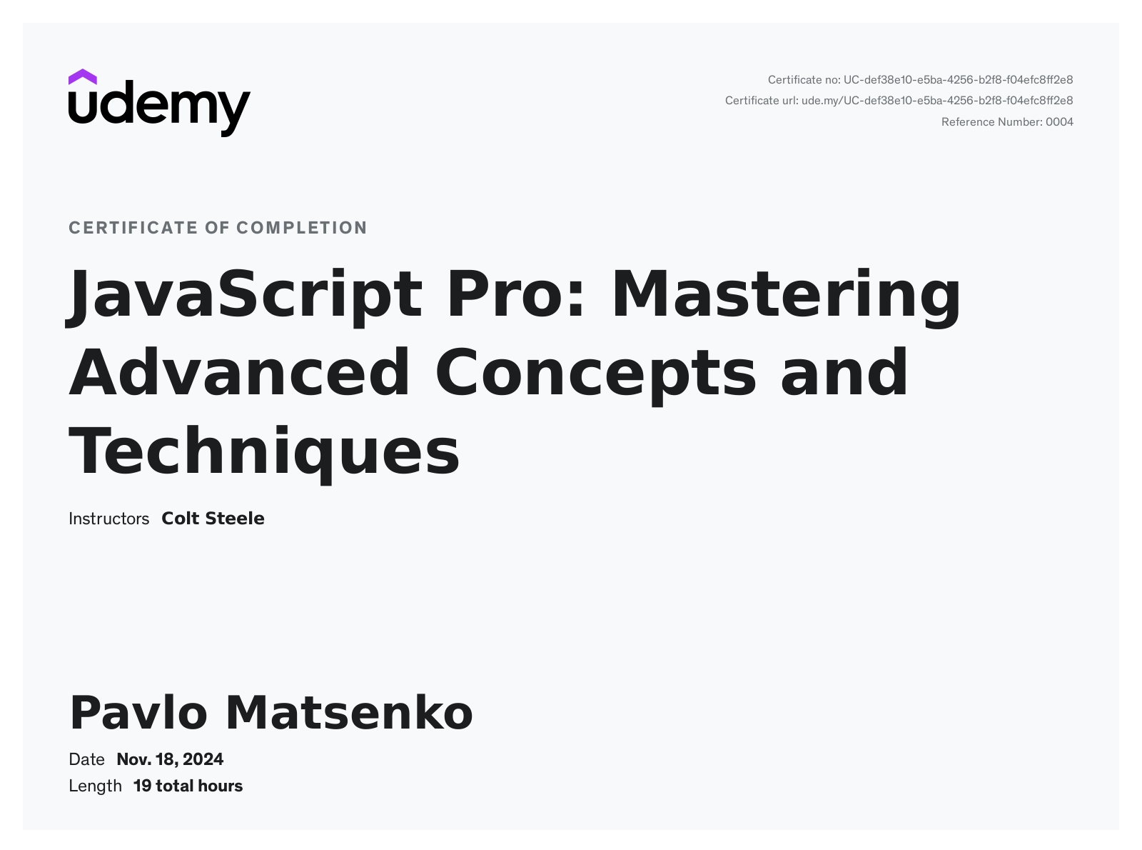 Pavlo Matsenko – JavaScript developer | LinkedIn