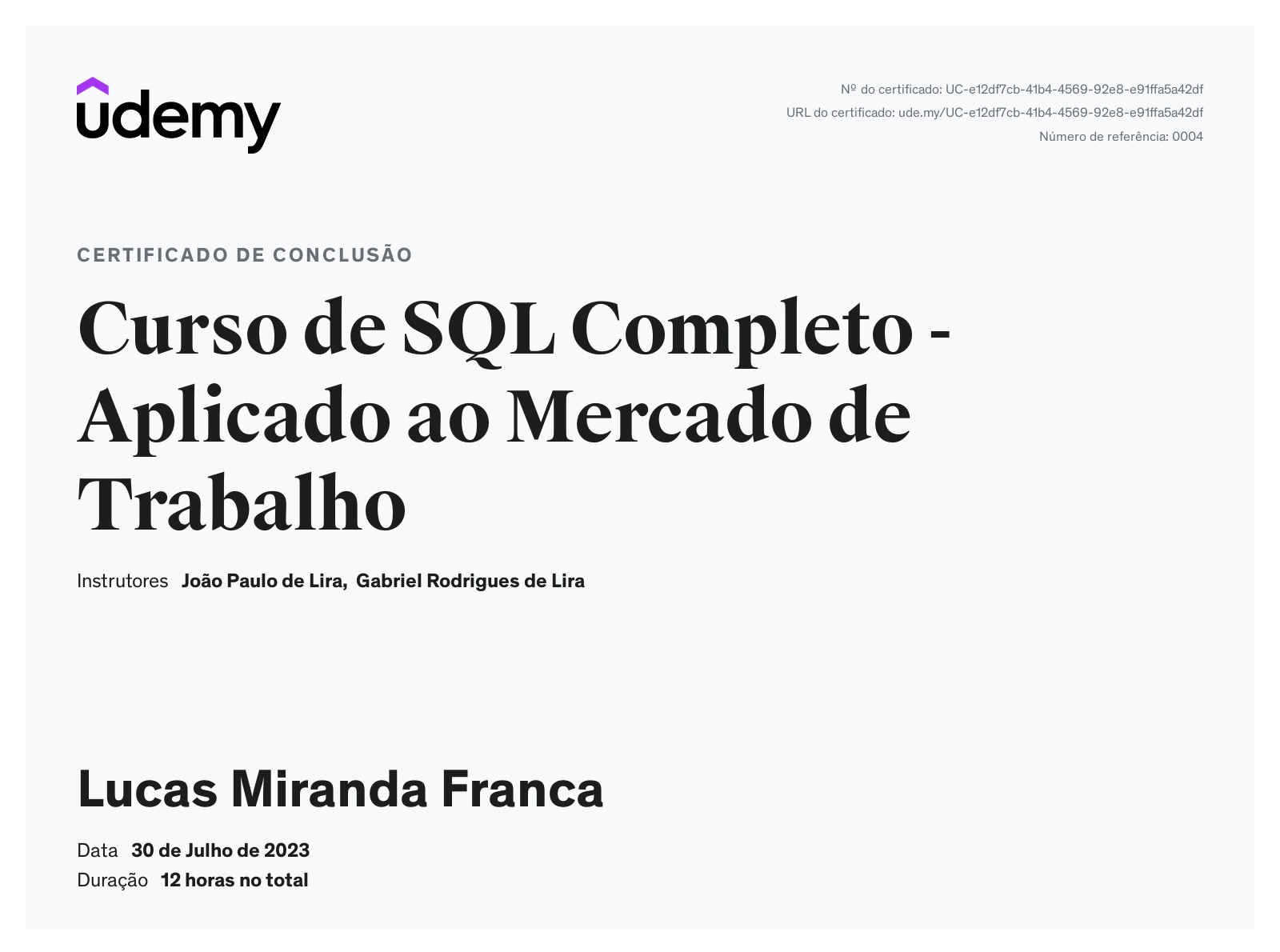 Lucas Miranda França - Software Developer | Backend | Python | Java ...