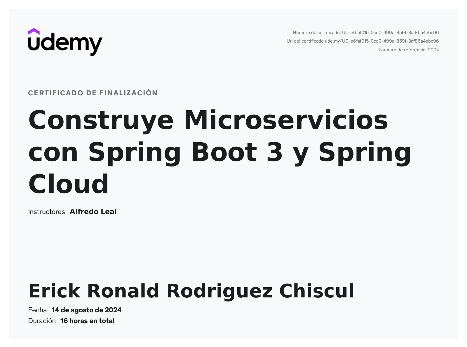 Erick Ronald Rodriguez Chiscul - Analista & Programador .Net, C++, java ...