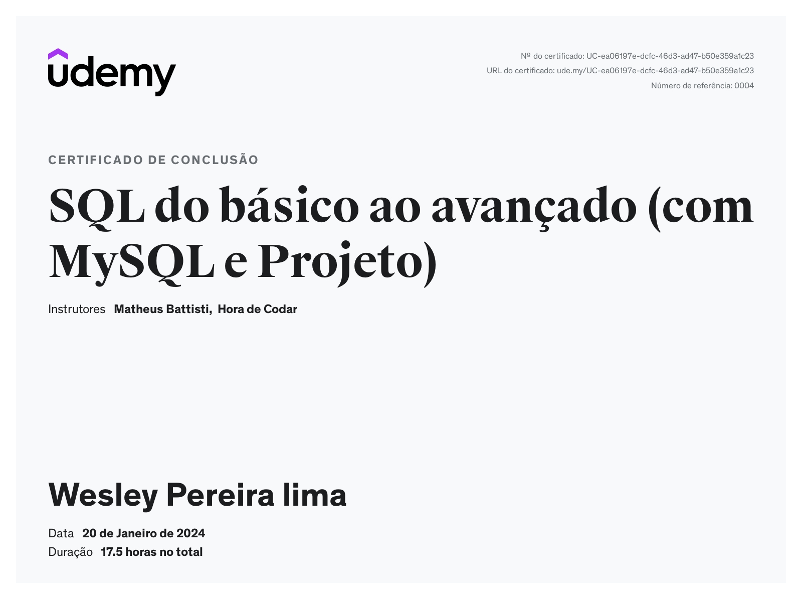 Wesley Lima - Analista de Dados | Python | SQL | Power BI | LinkedIn