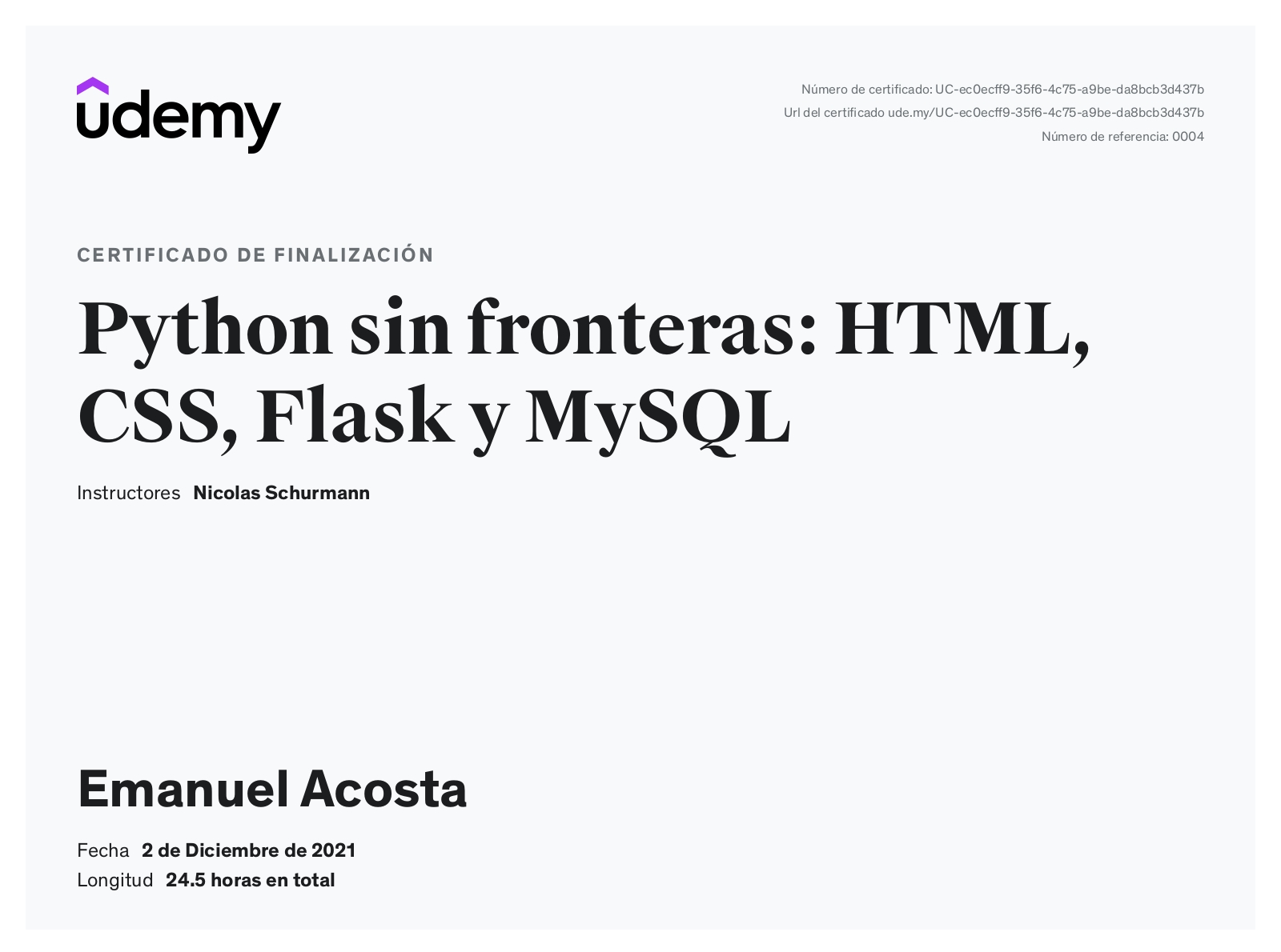 Emanuel Acosta - Full Stack Developer | LinkedIn