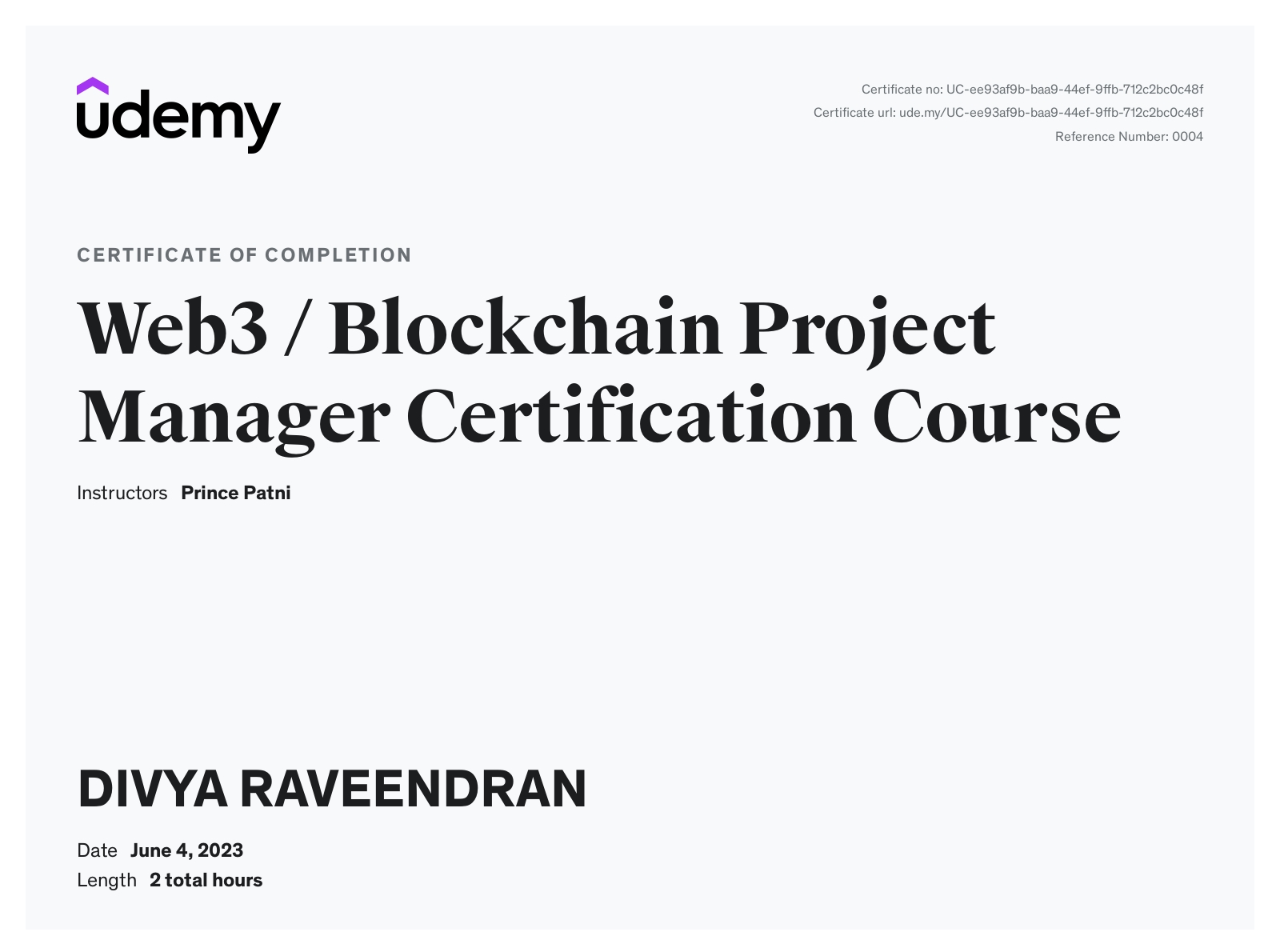 Web3 / Blockchain Project Manager Certification Course