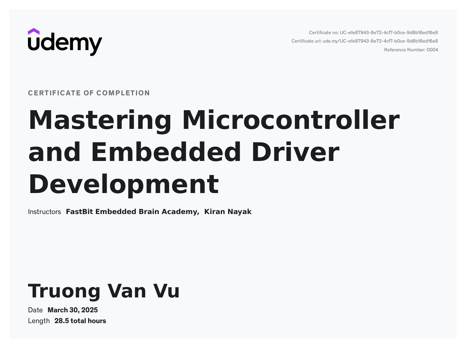 Vu Truong Van - Embedded Software Developer at ASTI R&D VIETNAM | LinkedIn