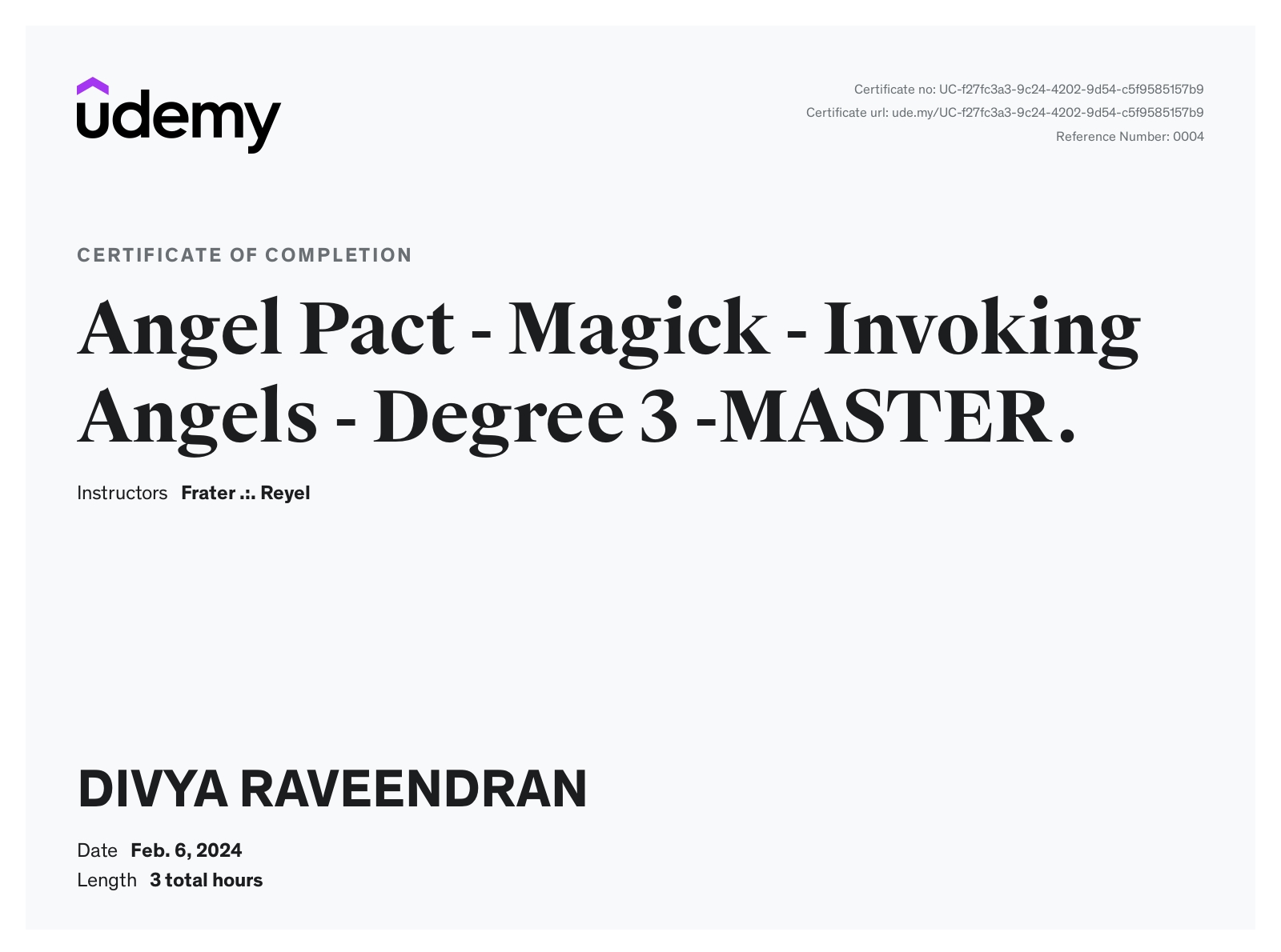 Angel Pact - Magick - Invoking Angels - Degree 3 -MASTER