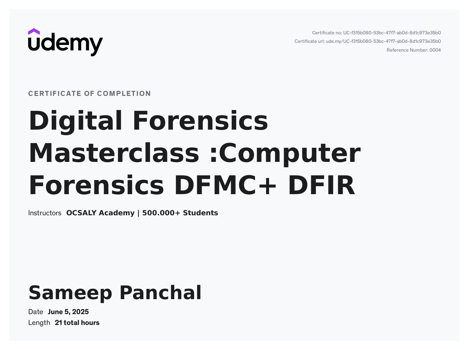 Sameep panchal msc applied data science cyber security student