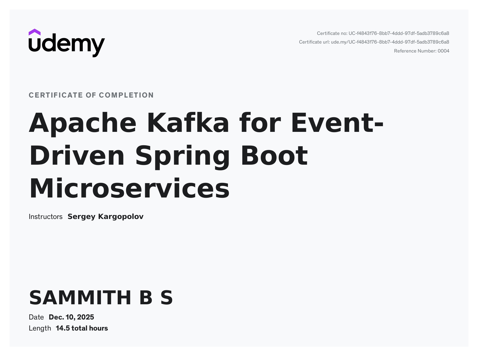 Sammith B S - Java 21, Spring Boot 3.x, & Kafka Streams | Full-Stack ...