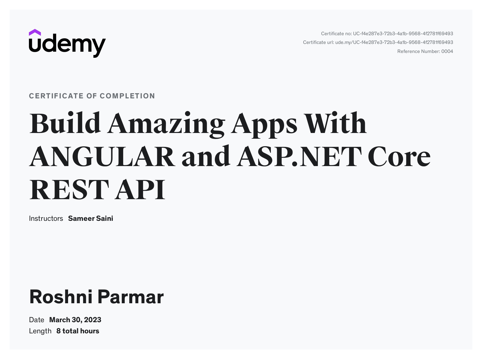 Roshni Parmar - Full Stack Developer | AZ 900 | Asp.Net | Angular ...