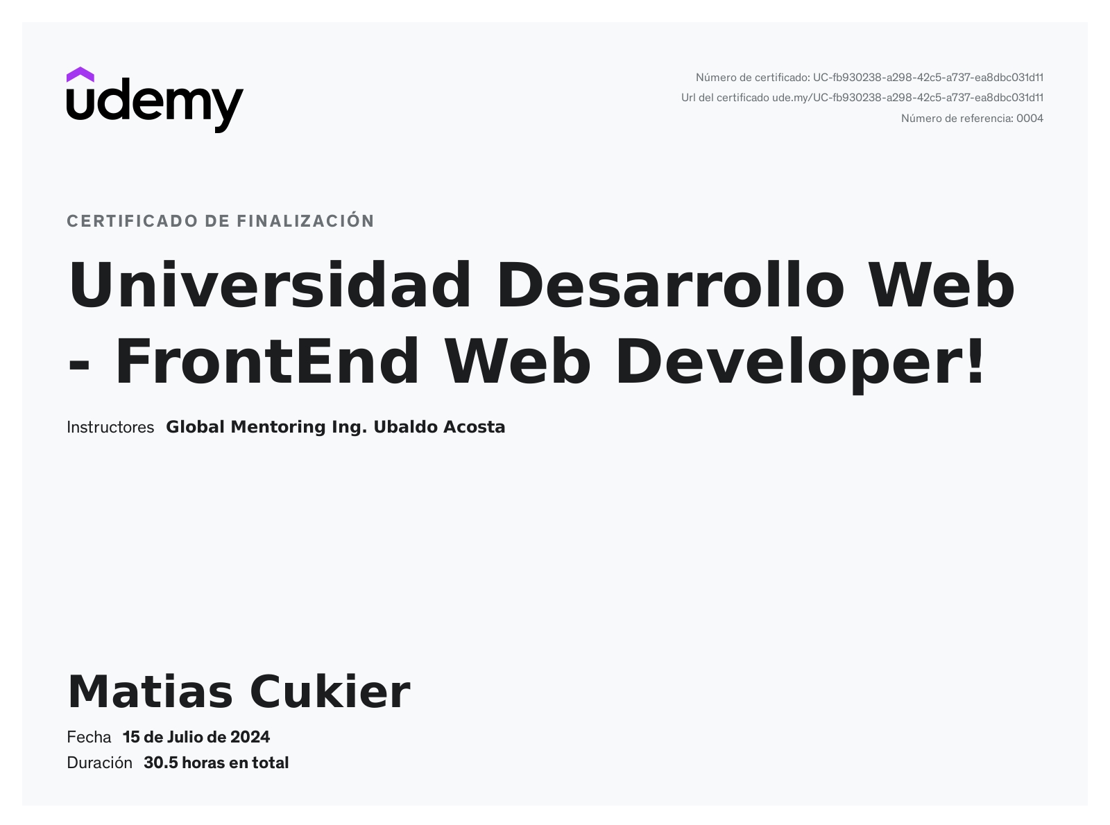 Matias Cukier - Front-End / Full Stack Developer | React, Next.js ...