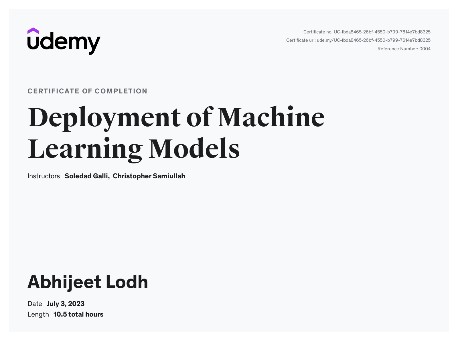ML Deployment