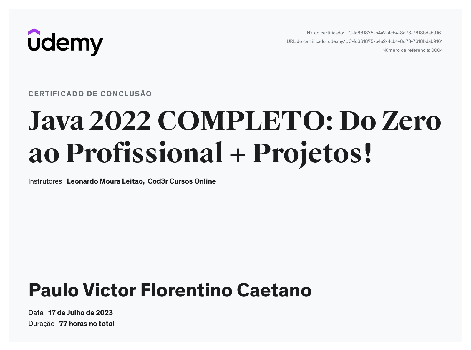 Paulo Caetano - Desenvolver Back-End | Java | Spring Boot | SQL ...