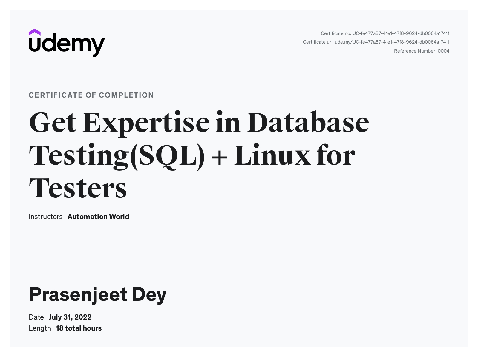 Prasenjeet Dey - Software Test Engineer at 3i Infotech Ltd | Looking ...